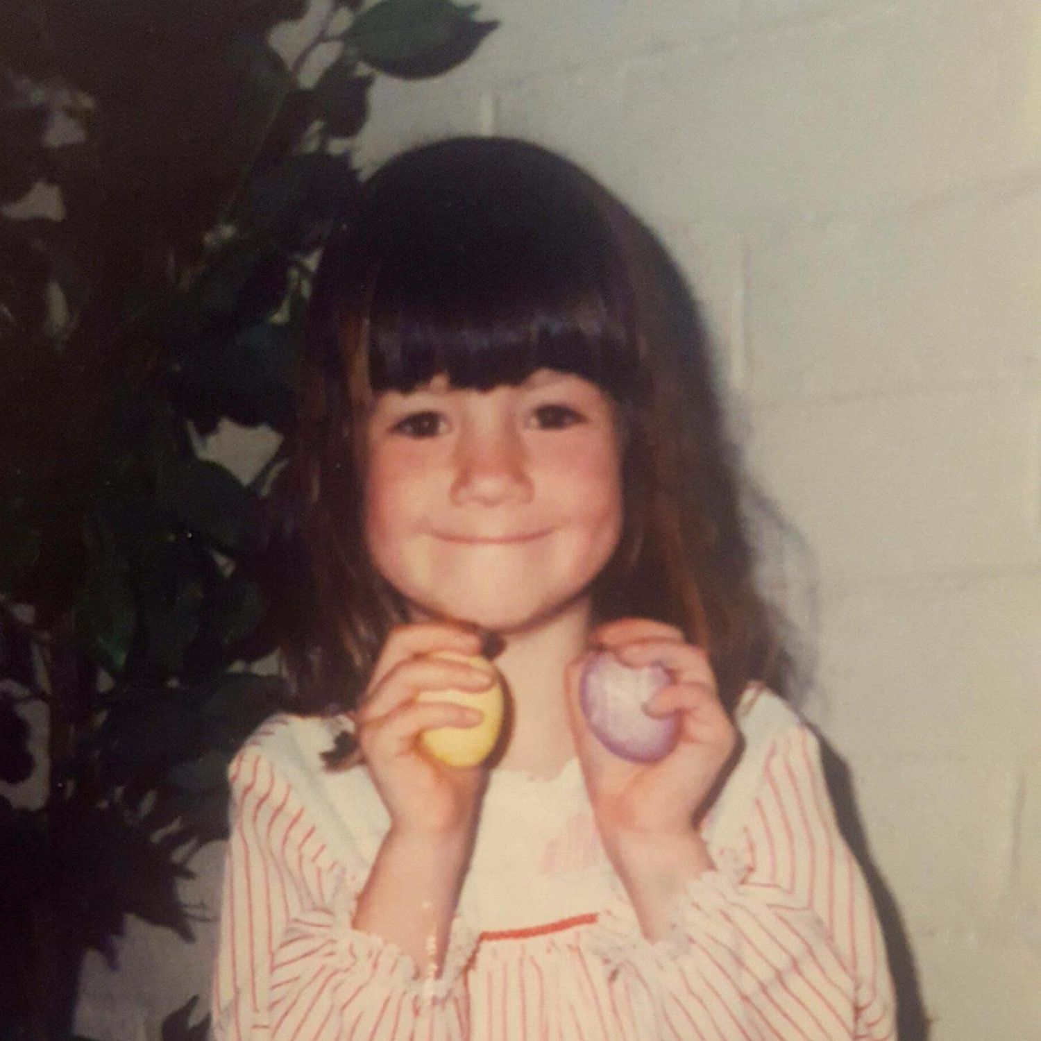 Happy lil' self-hair "stylist"