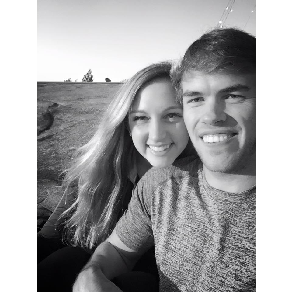 One of our first dates- we hiked stone mountain to see the sun rise.