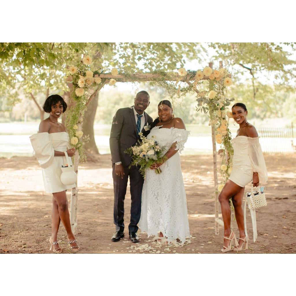 Posing with our wedding planners!