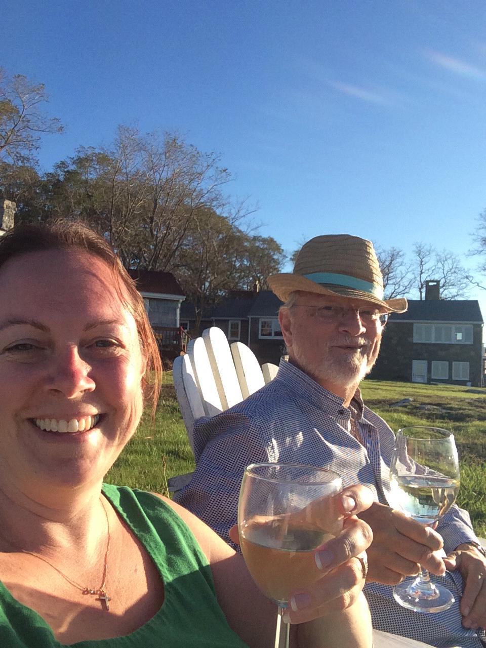 Drinks on the lawn