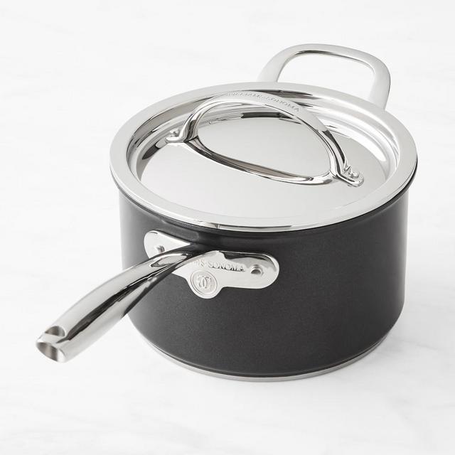 Williams Sonoma Thermo-Clad Induction Nonstick Covered Saucepan, 4-Qt.