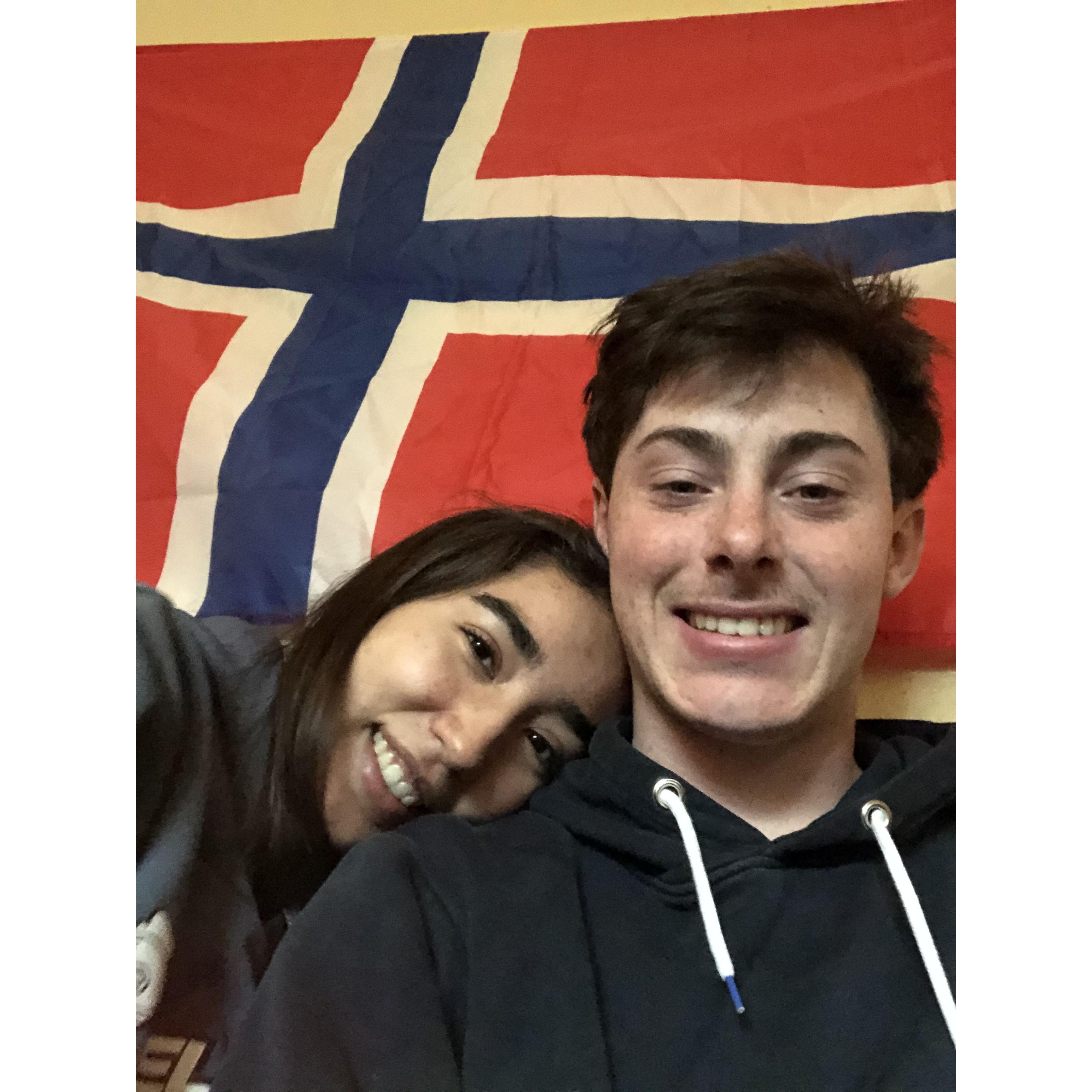 A month after we started dating, COVID shut the world down, and this picture was taken before we began long distance.