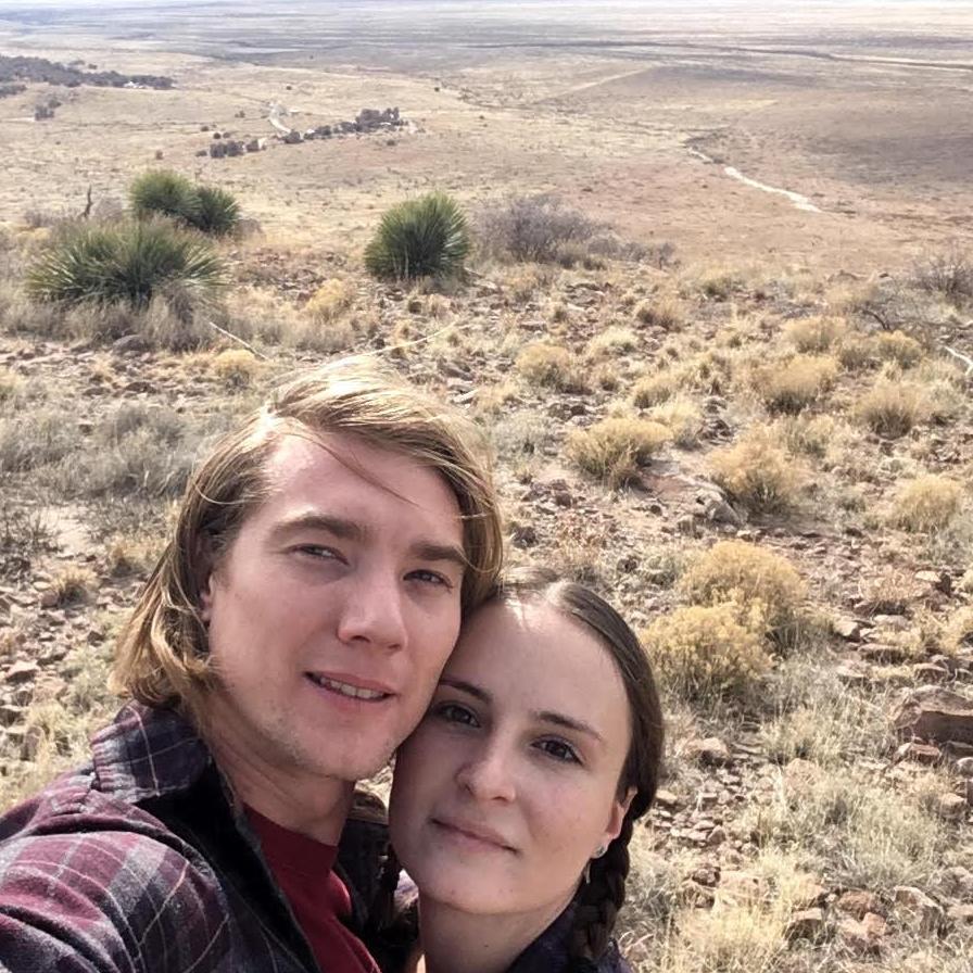 In Faywood, NM after we first hit the road with our camper and truck in 2017