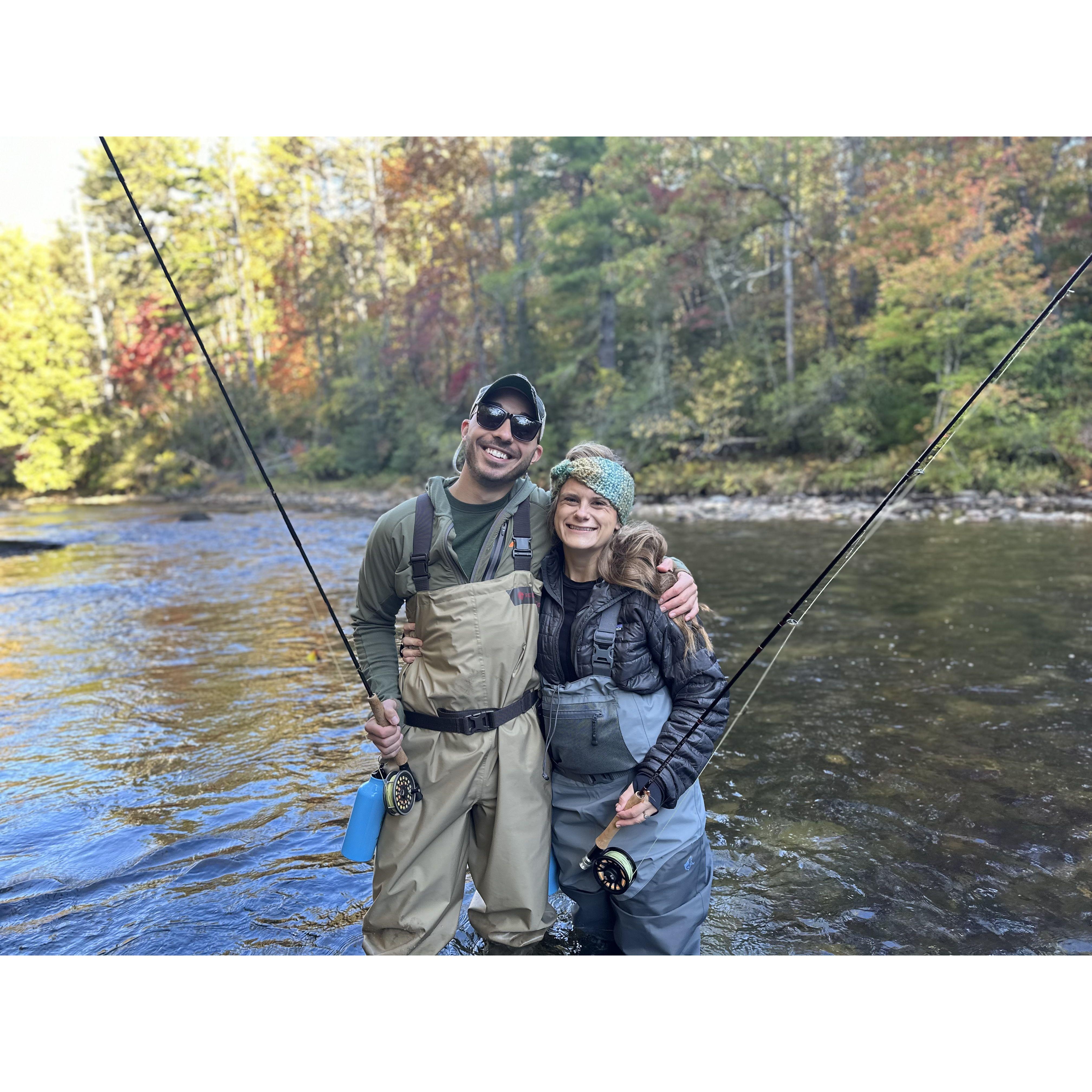 First time trout anglers!