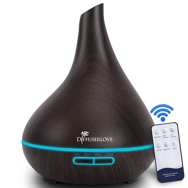 Diffuserlove Diffuser 500ML Essential Oil Diffuser with Adjustable Mist Mode Waterless Auto Shut-off Diffusers for essential oils Cool Mist Diffuser for Office Home Bedroom Living Room