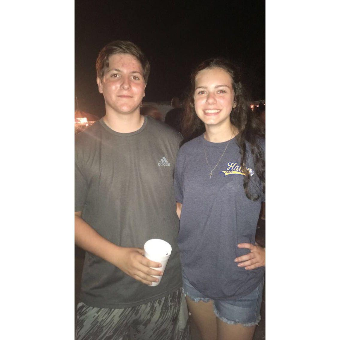 Our first date was the Bon Ton Festival freshman year of high school! October 2018