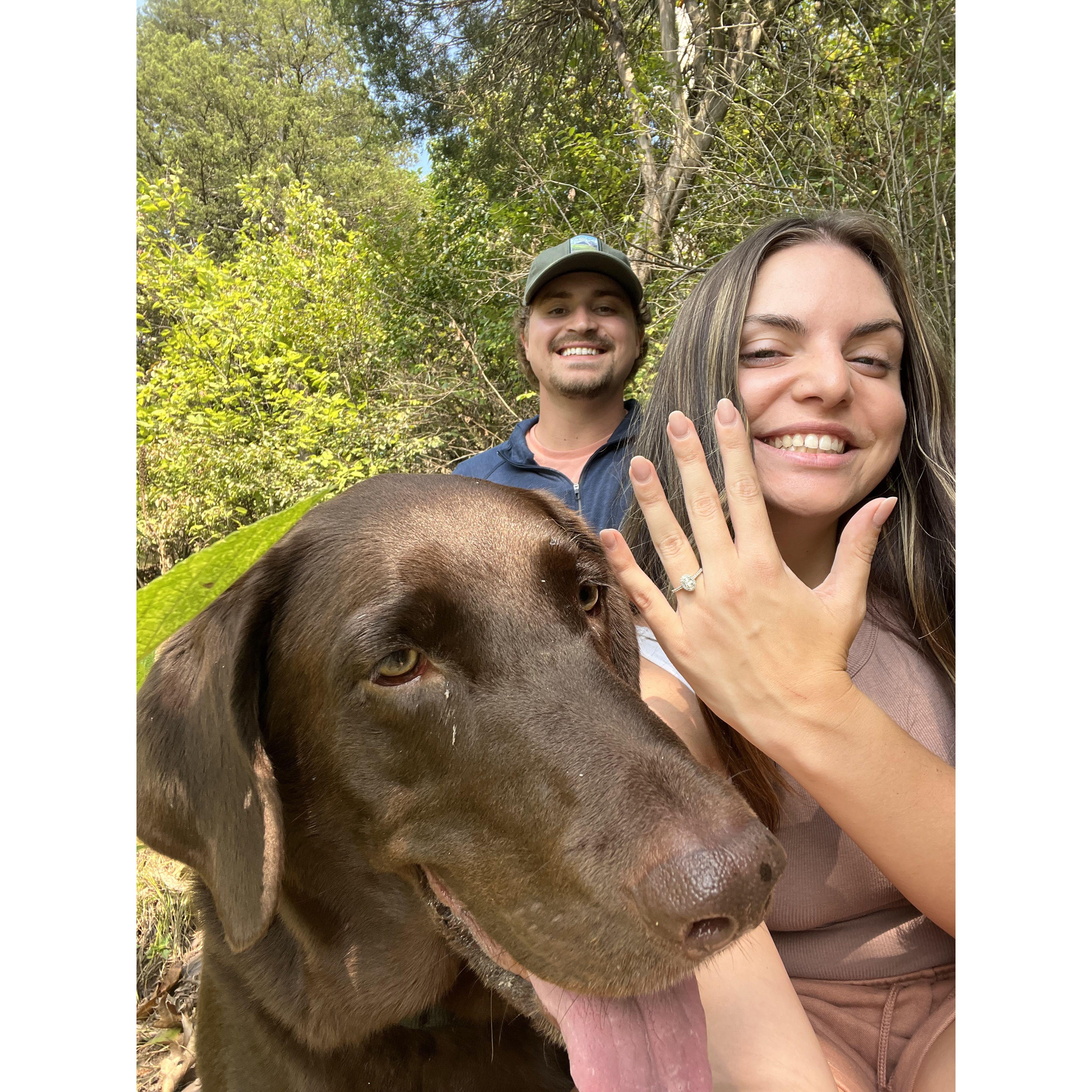 Willie proposed Sept. 2022 while camping at Raystown Lake, PA