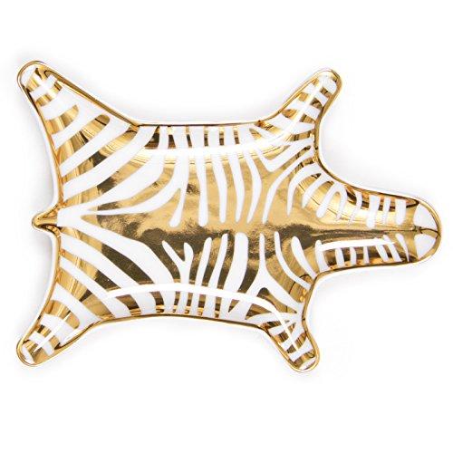 Jonathan Adler Women's Metallic Zebra Dish