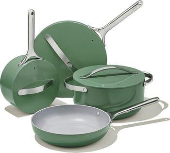 Non-Toxic Ceramic Non-Stick 7-Piece Cookware Set with Lid Storage