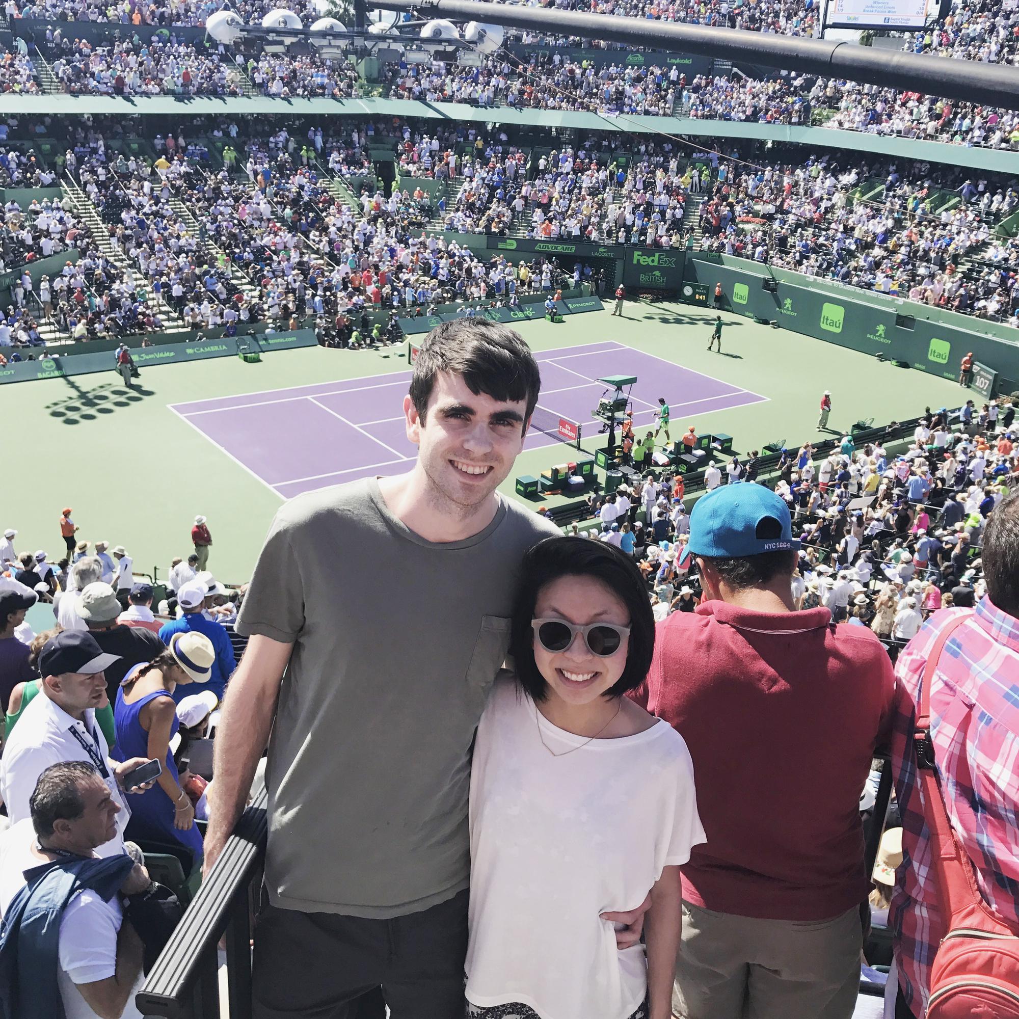 March 2017 - Miami Open! Did you know John plays tennis?