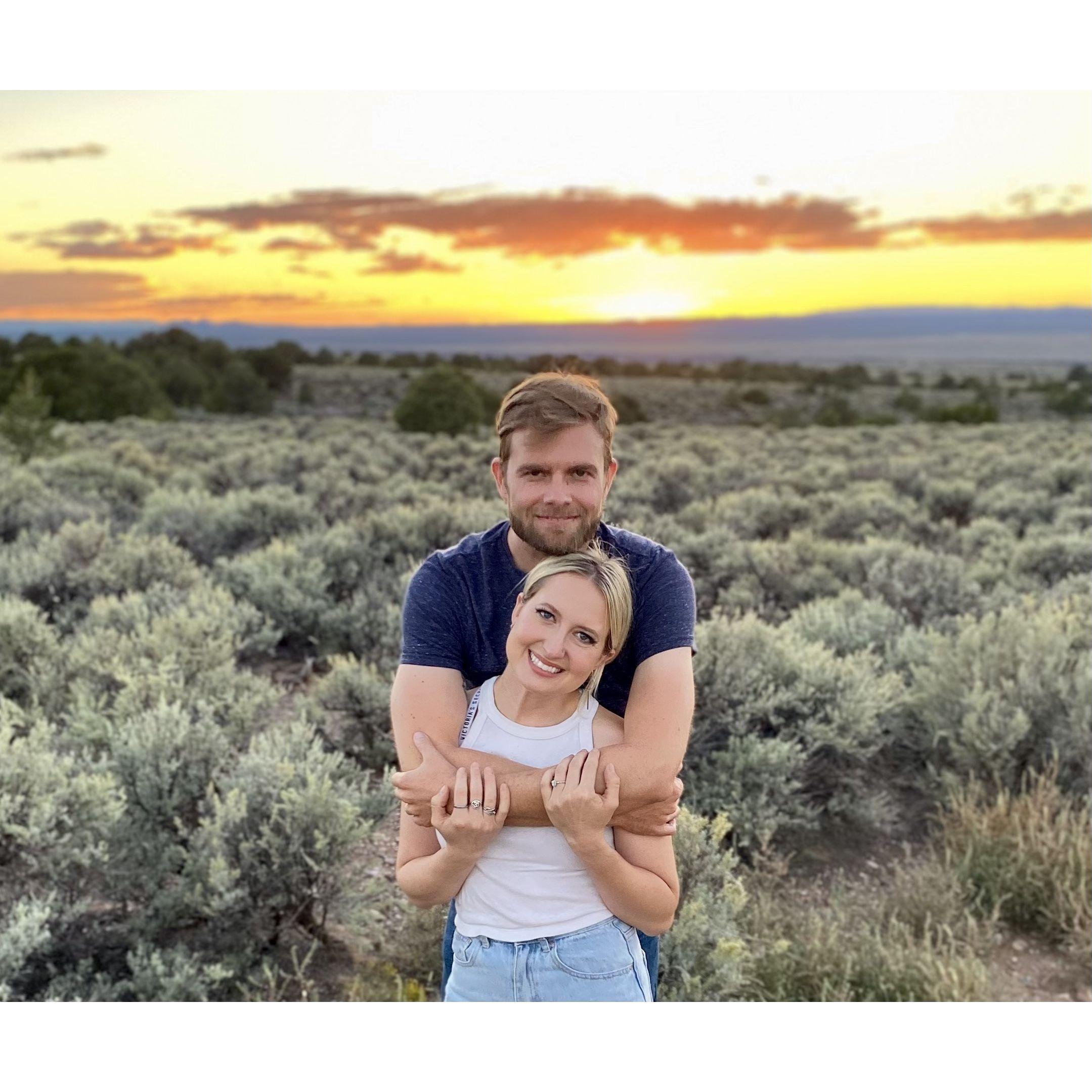 Impromptu engagement photos as we traveled to Taos to make wedding plans!
