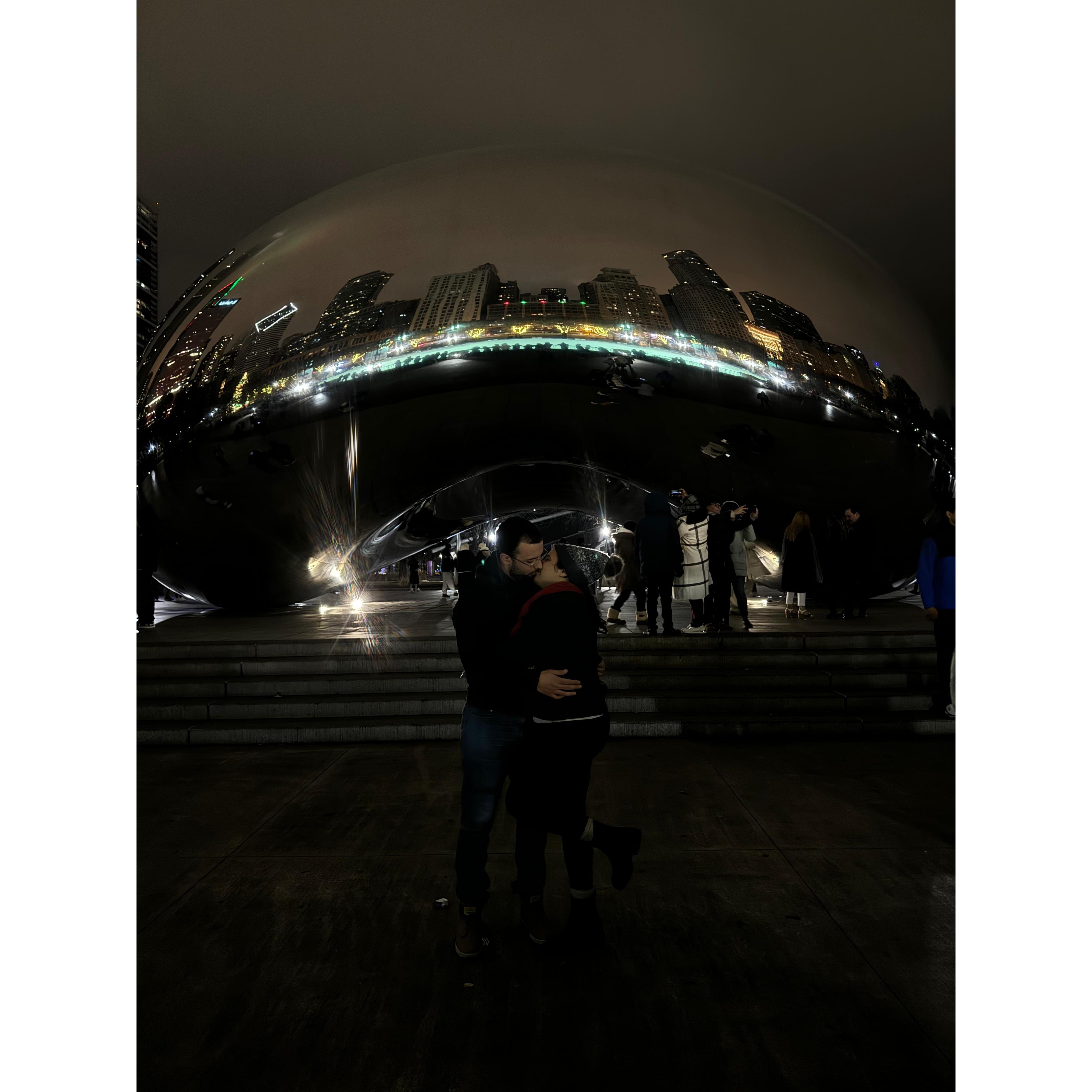 At the Bean in Chicago