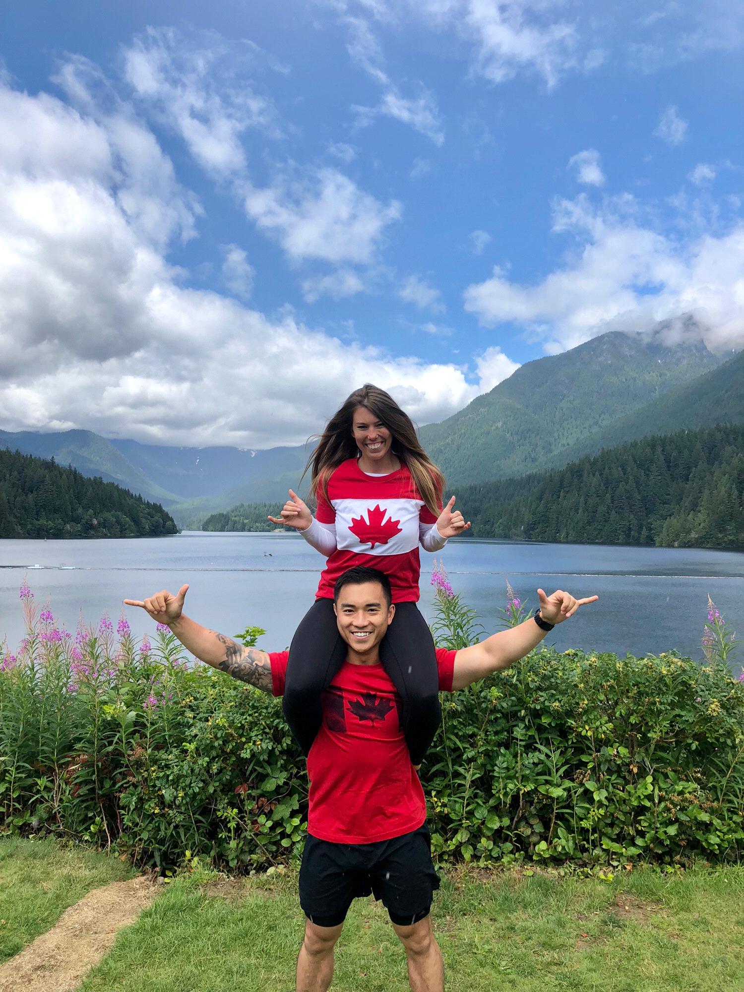 Our first trip to Canada on Canada Day!