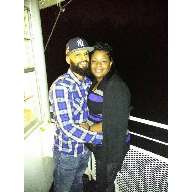 Celebrating our birthday weekend 2016 on a riverboat cruise on the James River. Go Libras!