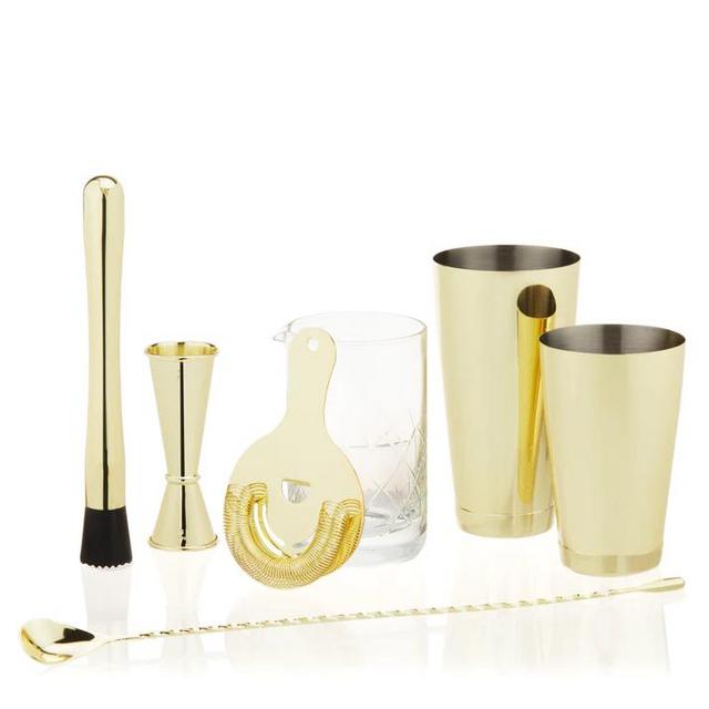 7-Piece Gold Barware Set