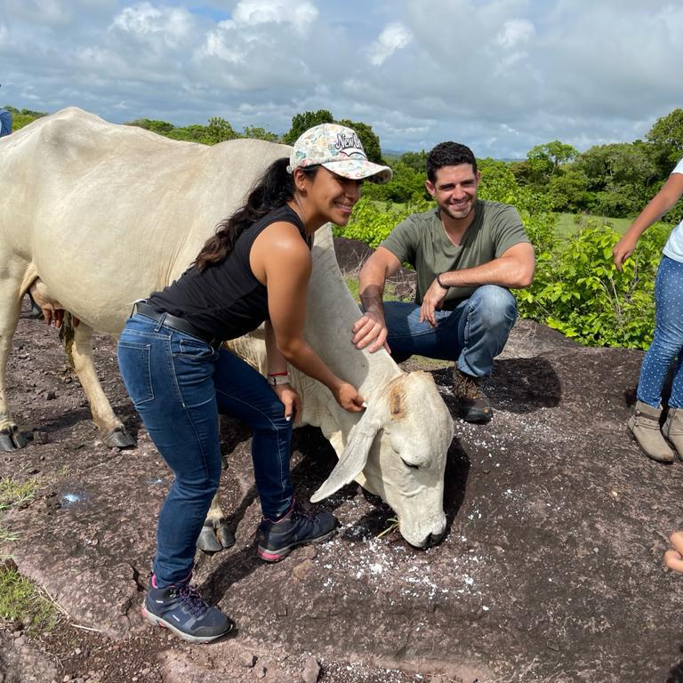 Frankie’s first time at my family’s farm.