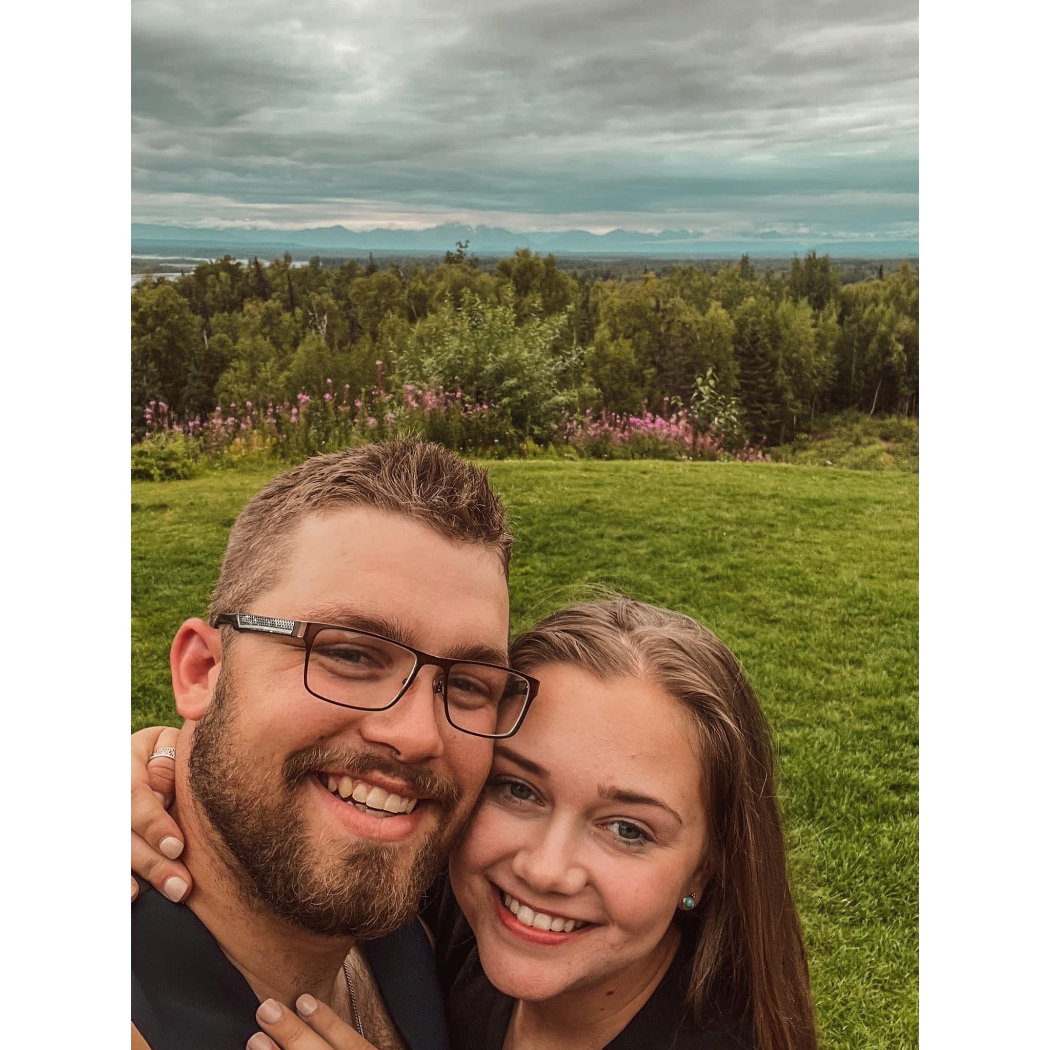 Our first wedding as a couple