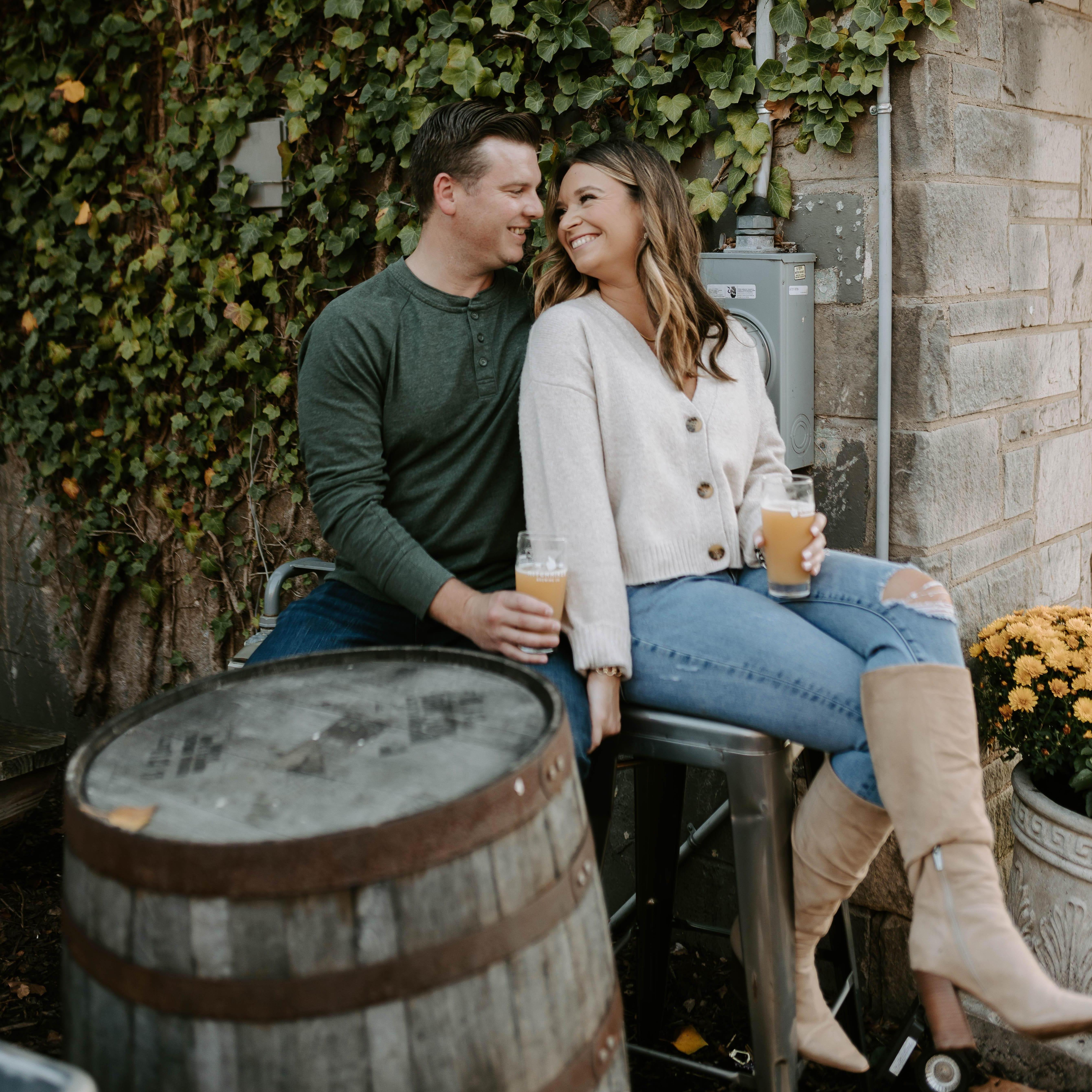 Logan and Emily's favorite date is walking Ellie down to Hitchhikers for a beer or 2!