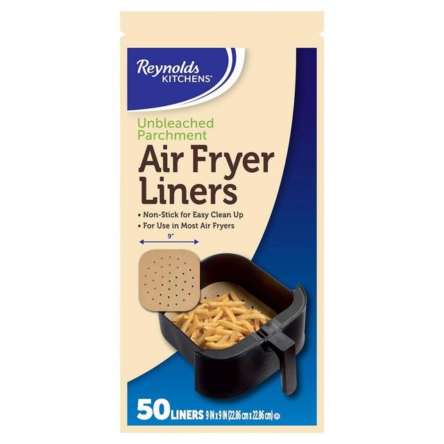 Reynolds Kitchens Unbleached Parchment Air Fryer Liners - 50ct