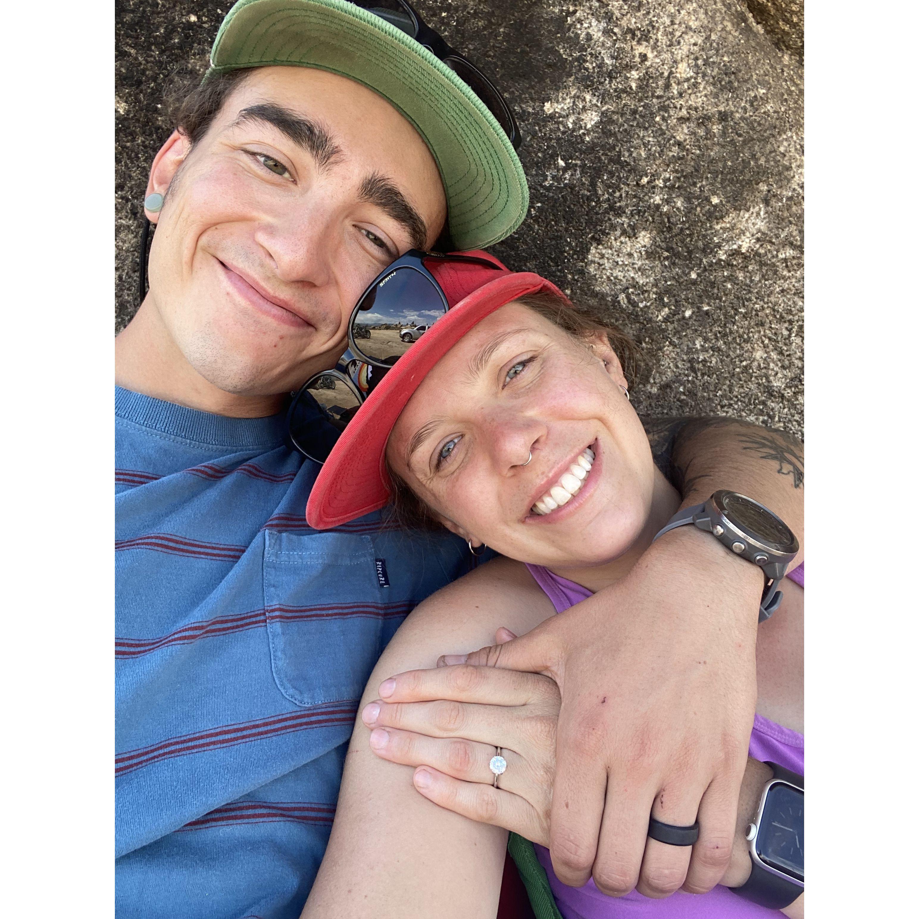 The day after we got engaged