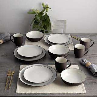 Colorwave Coupe 16-Piece Dinnerware Set, Service for 4