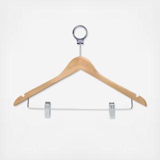 Hotel Hanger with Clips, Set of 24