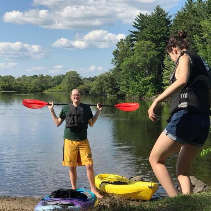 Paddling away on the Raquette River in Potsdam, NY.
(August 2018)
