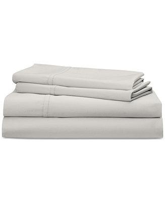 Ralph Lauren Spencer Set - QUEEN - COLOR: CLASSIC CREAM Spencer Cotton Sateen 475 Thread Count 4-Pc. Solid Queen Sheet Set