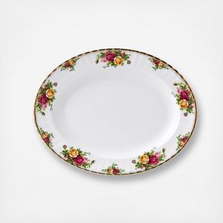 Old Country Roses Oval Platter