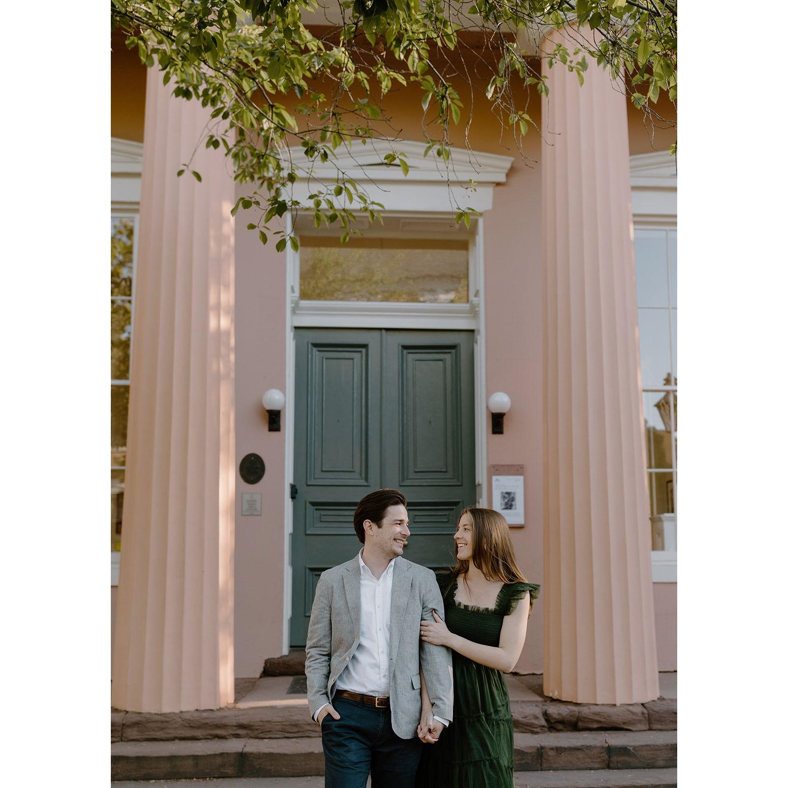 Engagement shoot in Old Town Alexandria - April 2024