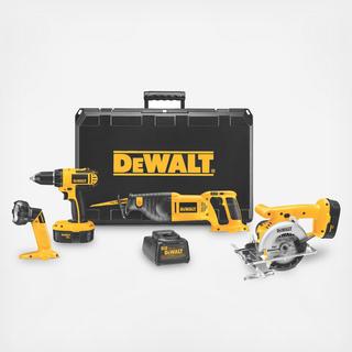 Compact 18V 4-Piece Tool Combo Kit