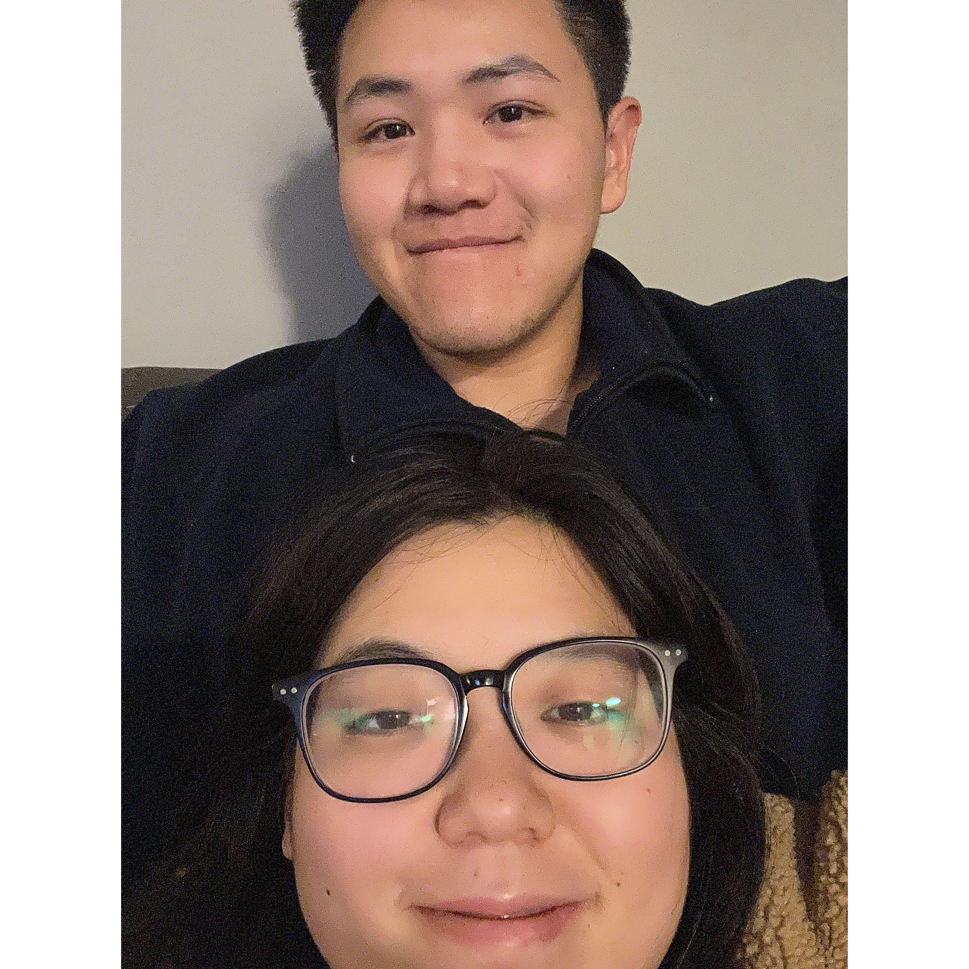 Even with all the hustle and bustle, we were able to enjoy each other's quiet moments.