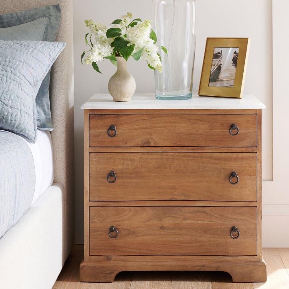 Scarlett Marble Nightstand