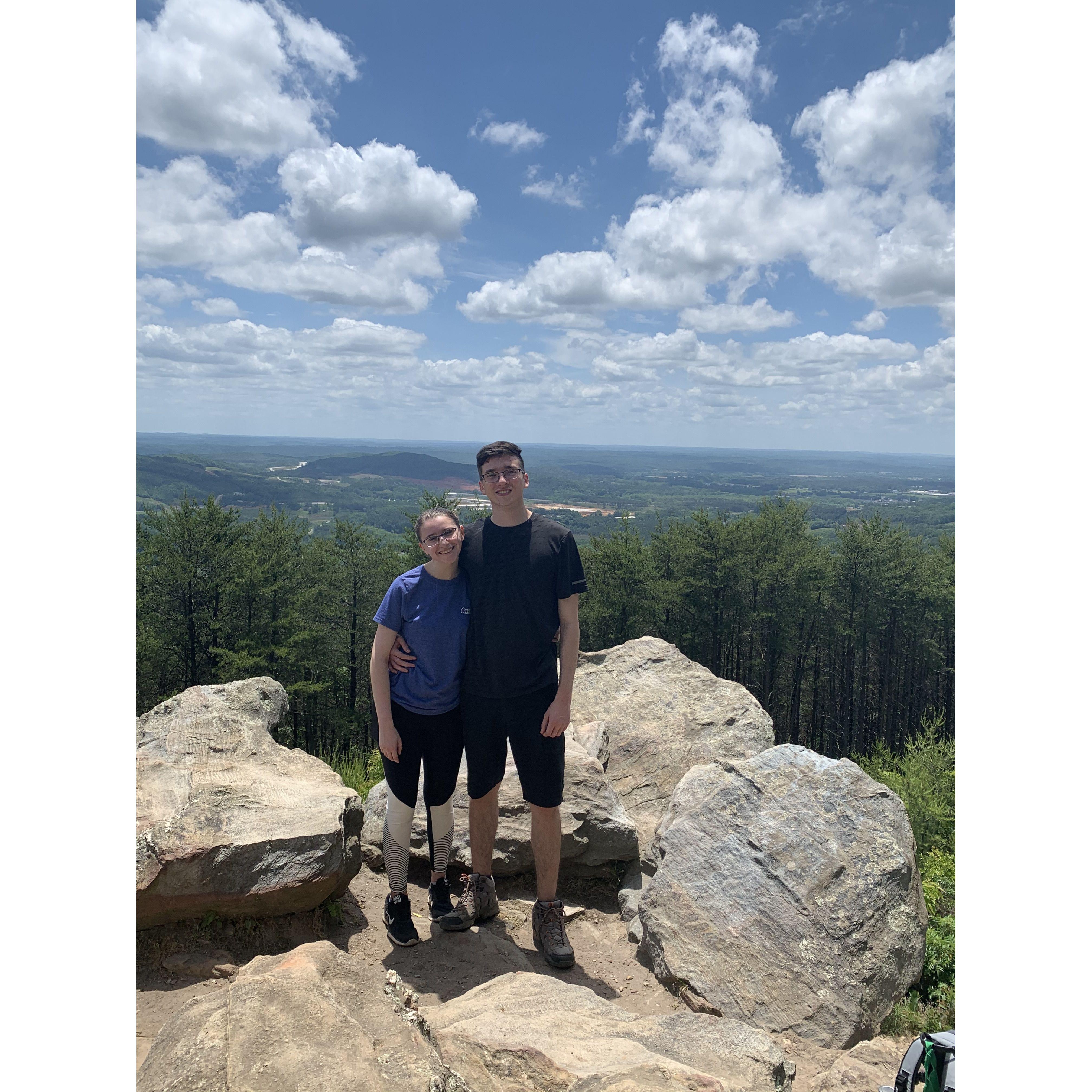 We love hiking and outdoor activities! This was from Sean's hometown in 2020.