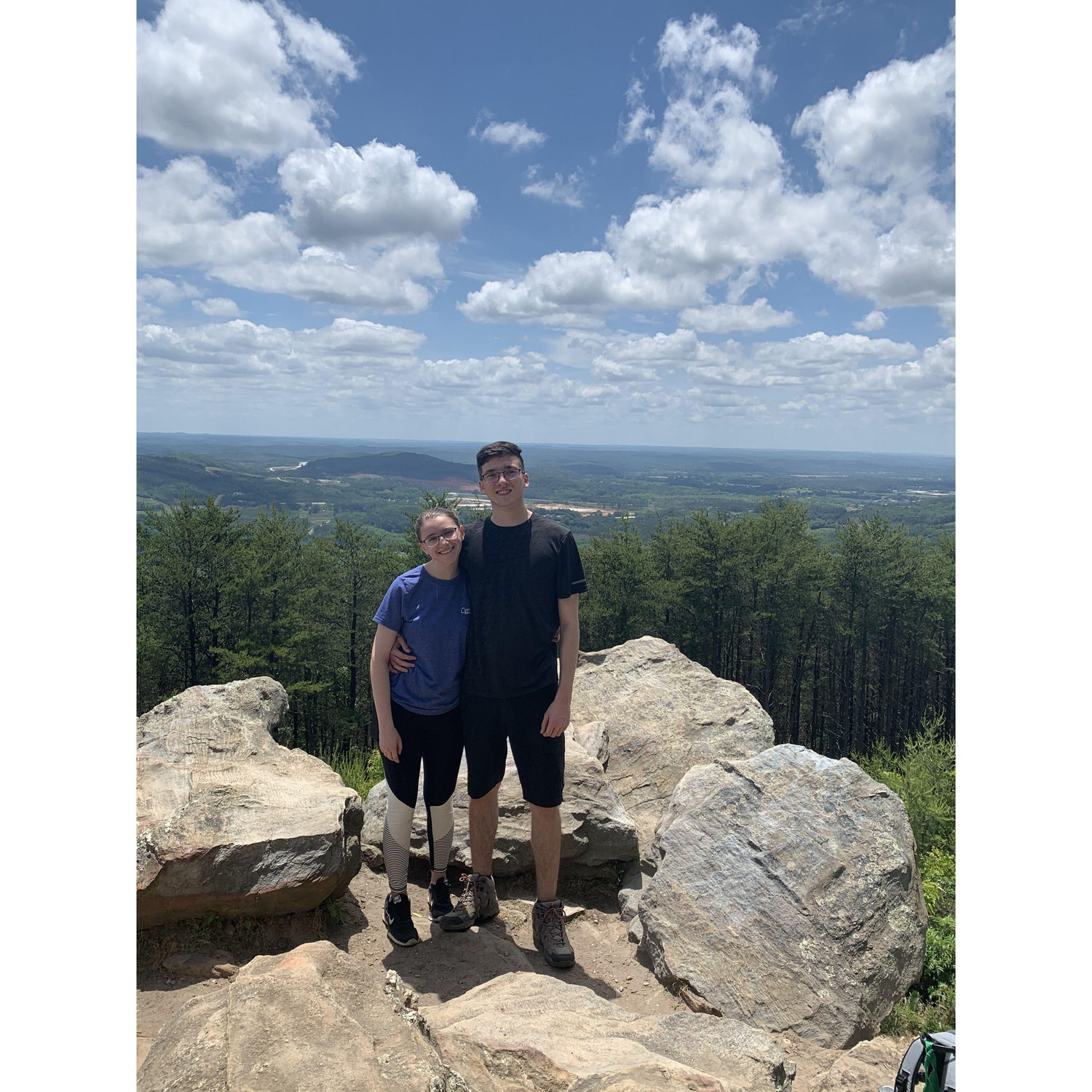 We love hiking and outdoor activities! This was from Sean's hometown in 2020.