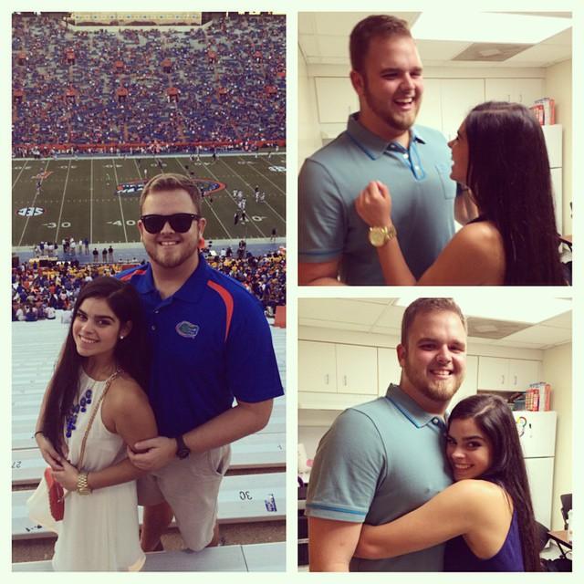 His first visit to Gainesville!