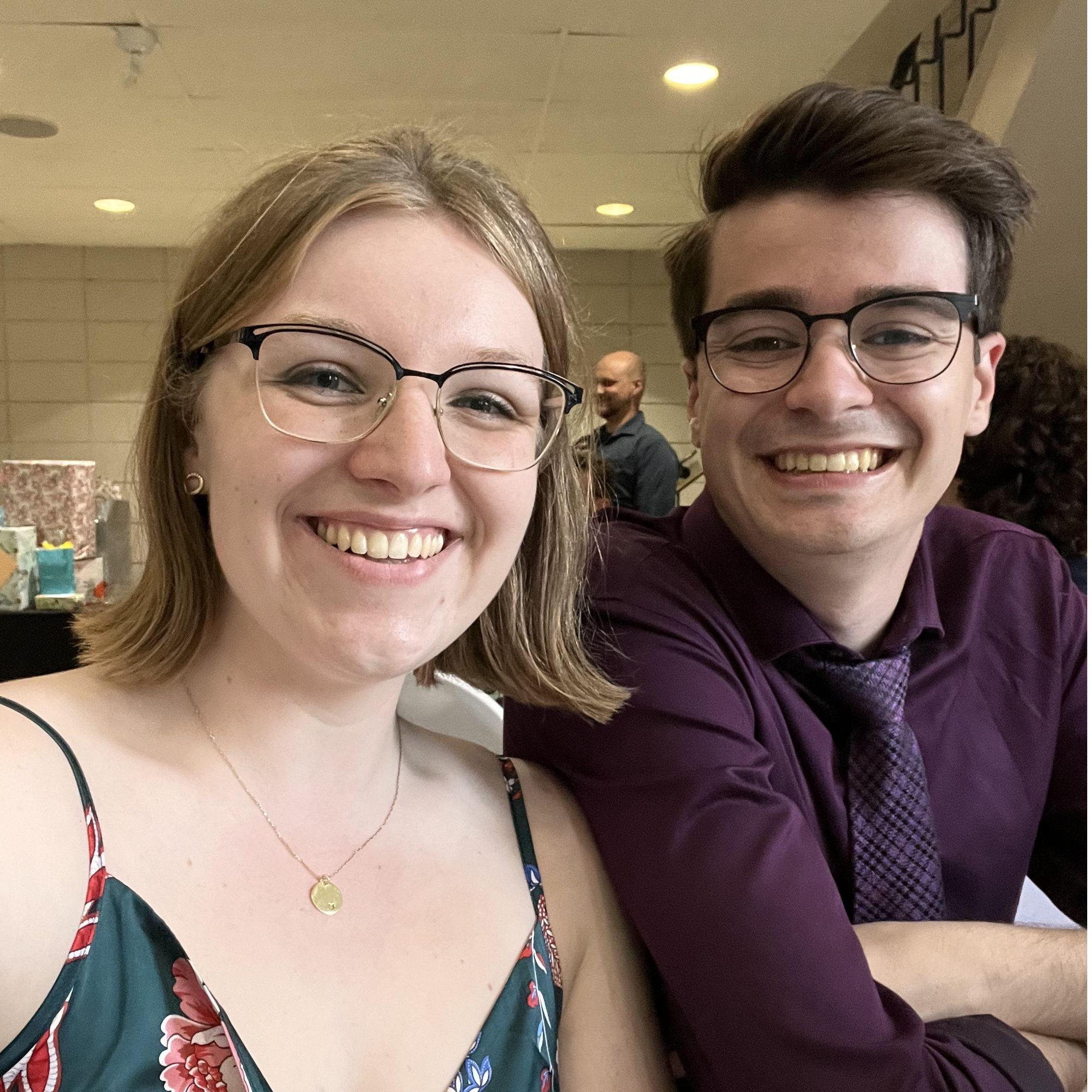 At our cousin's wedding!