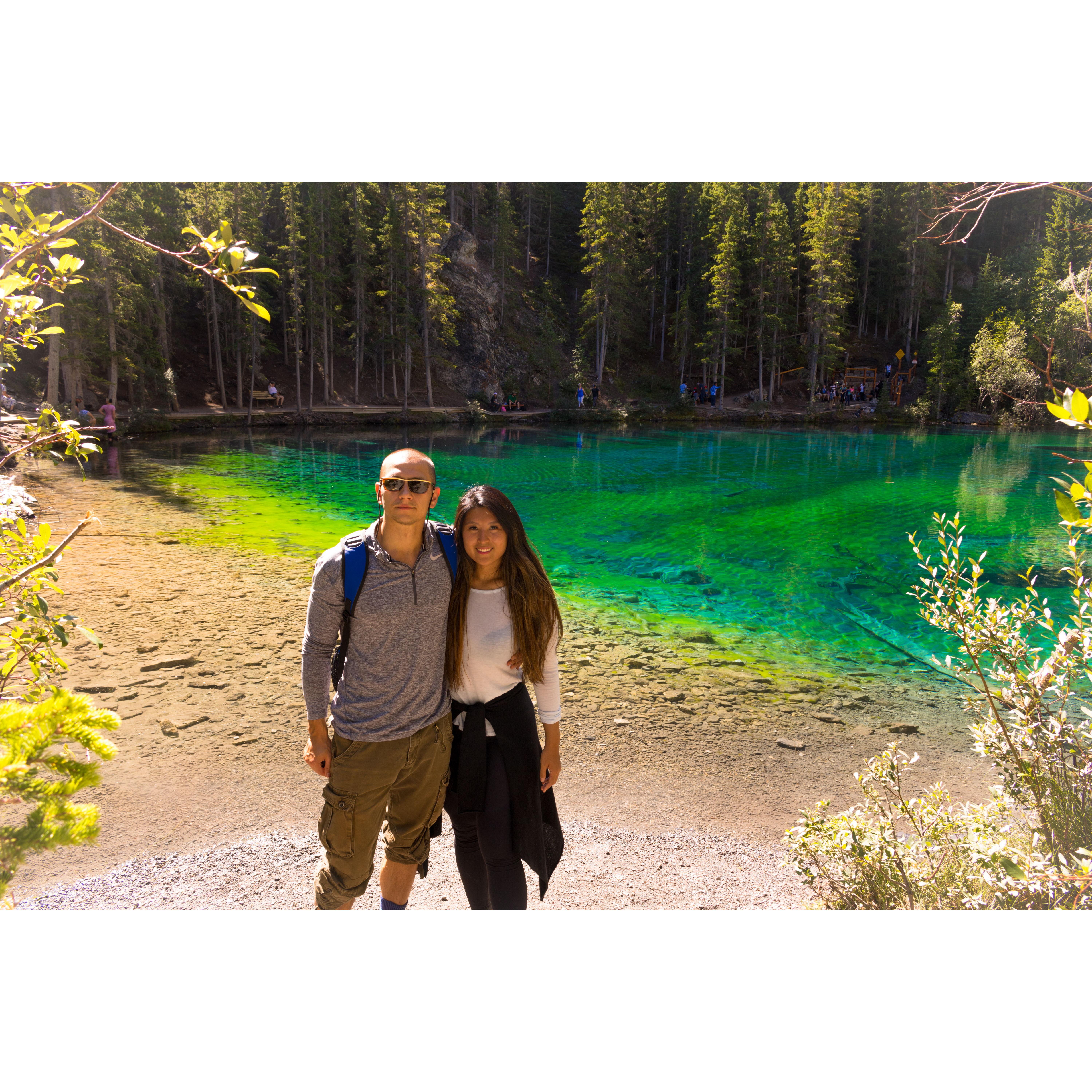 M&J's first visit to Banff where they were mesmerized by turquoise blue lakes and an abundance of tourists. This trip was a present from Jenny for Max's 34th birthday.