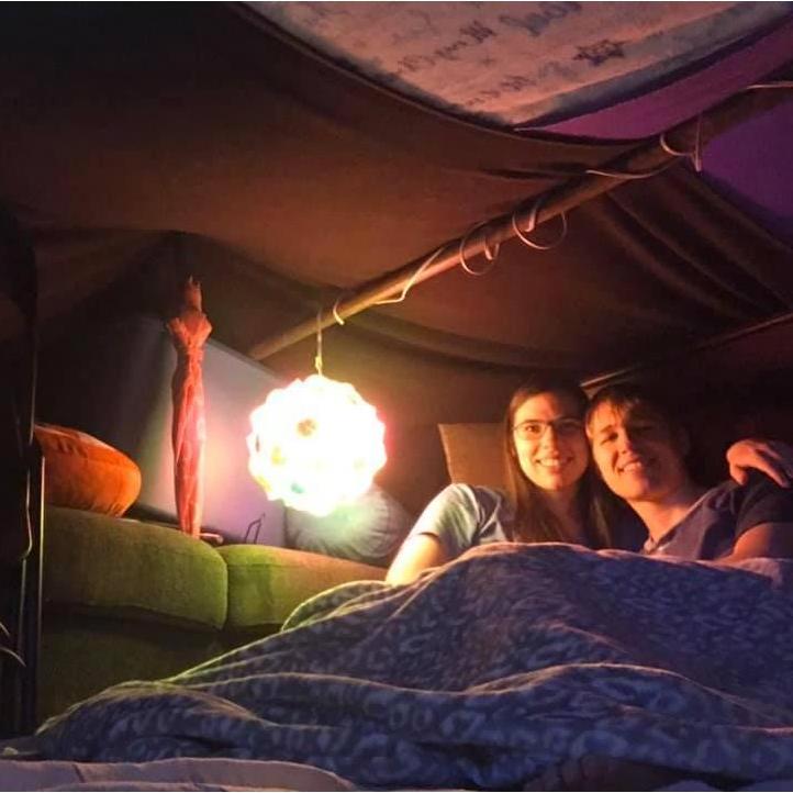 Our cozy fort at the beginning of quarantine
