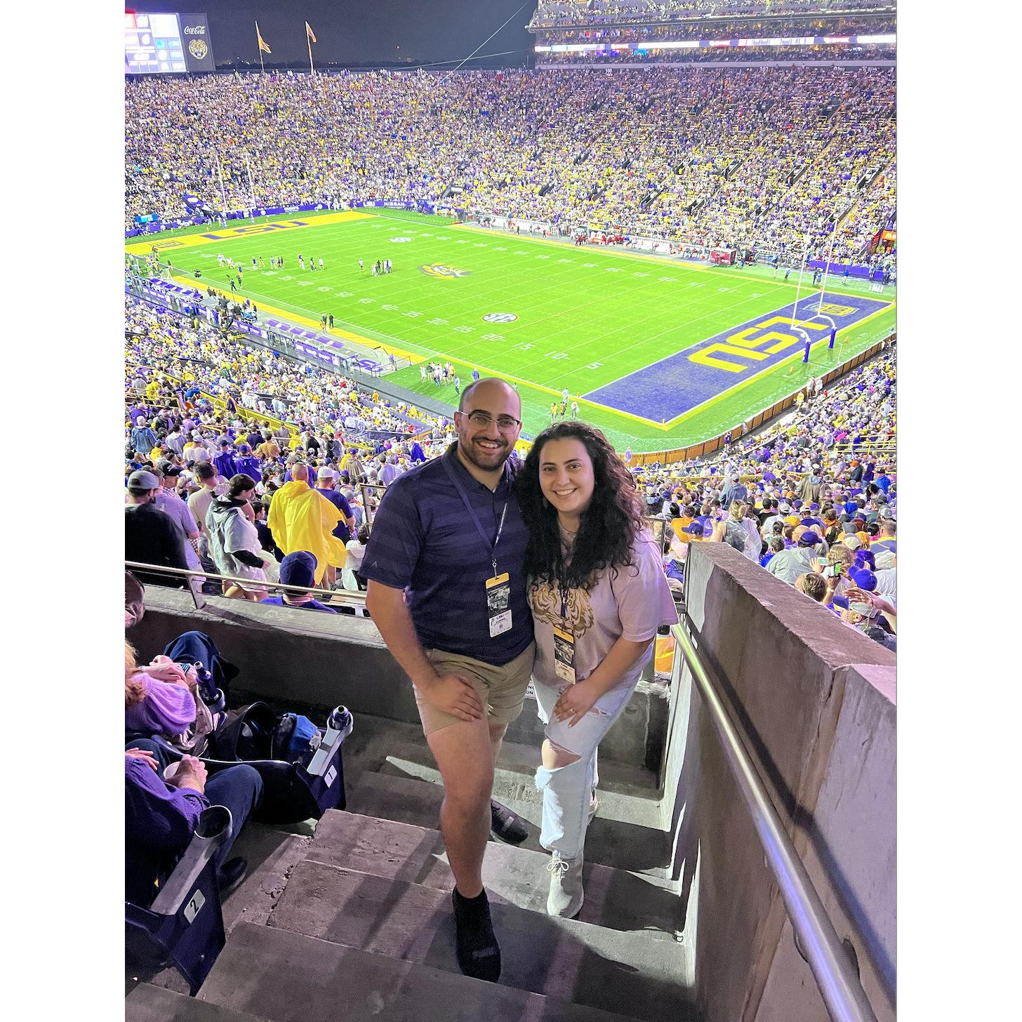 Jack's first LSU football game! - 2024