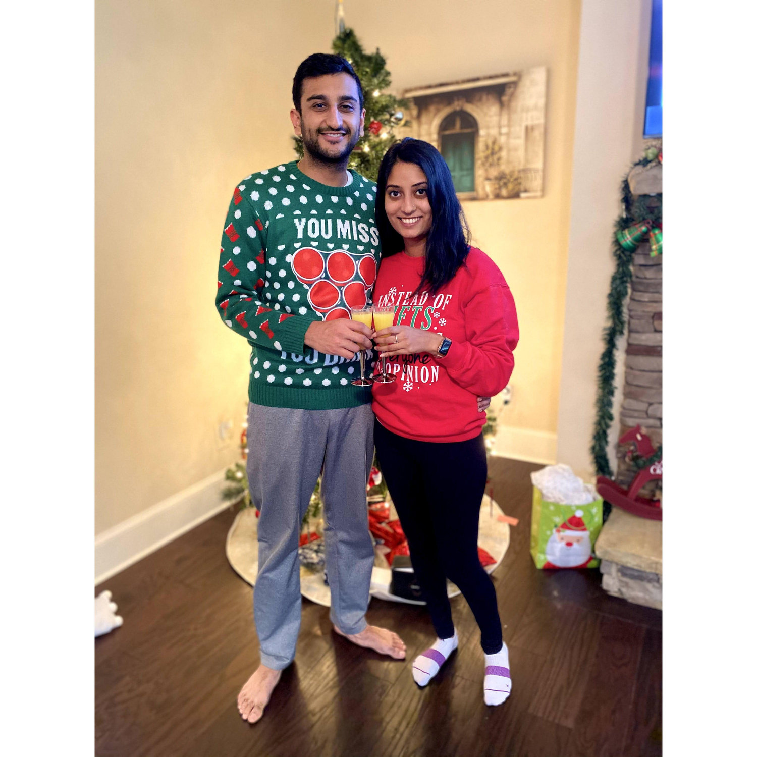Dec 2020: Celebrating Nil's acceptance into MBA school! 