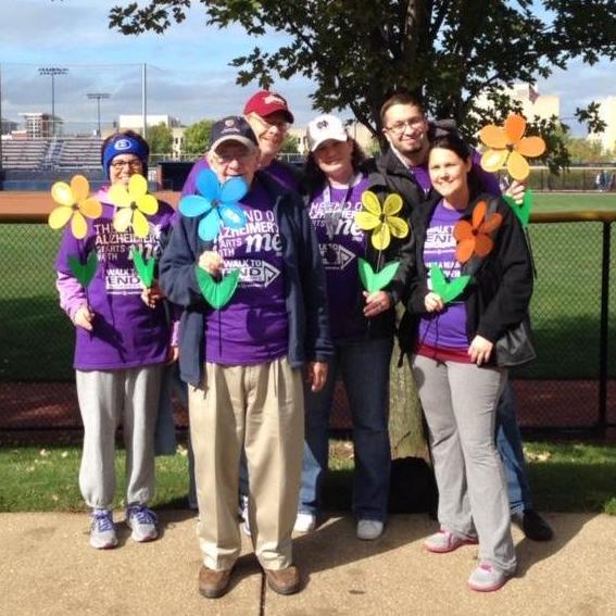 Papa Fetz and Cheryl joined us for the Alzheimer's Walk, along with Mike and Felisha