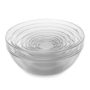 10-Piece Tempered Glass Nesting Mixing and Prep Bowl Set