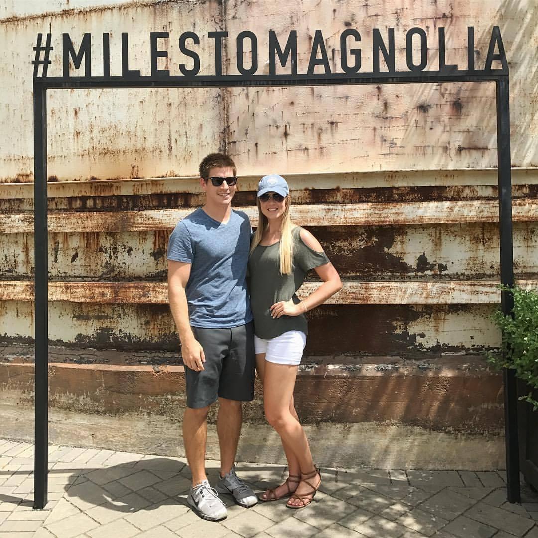 Visiting Joanna Gaines' Magnolia Market for the first time in 2017.
