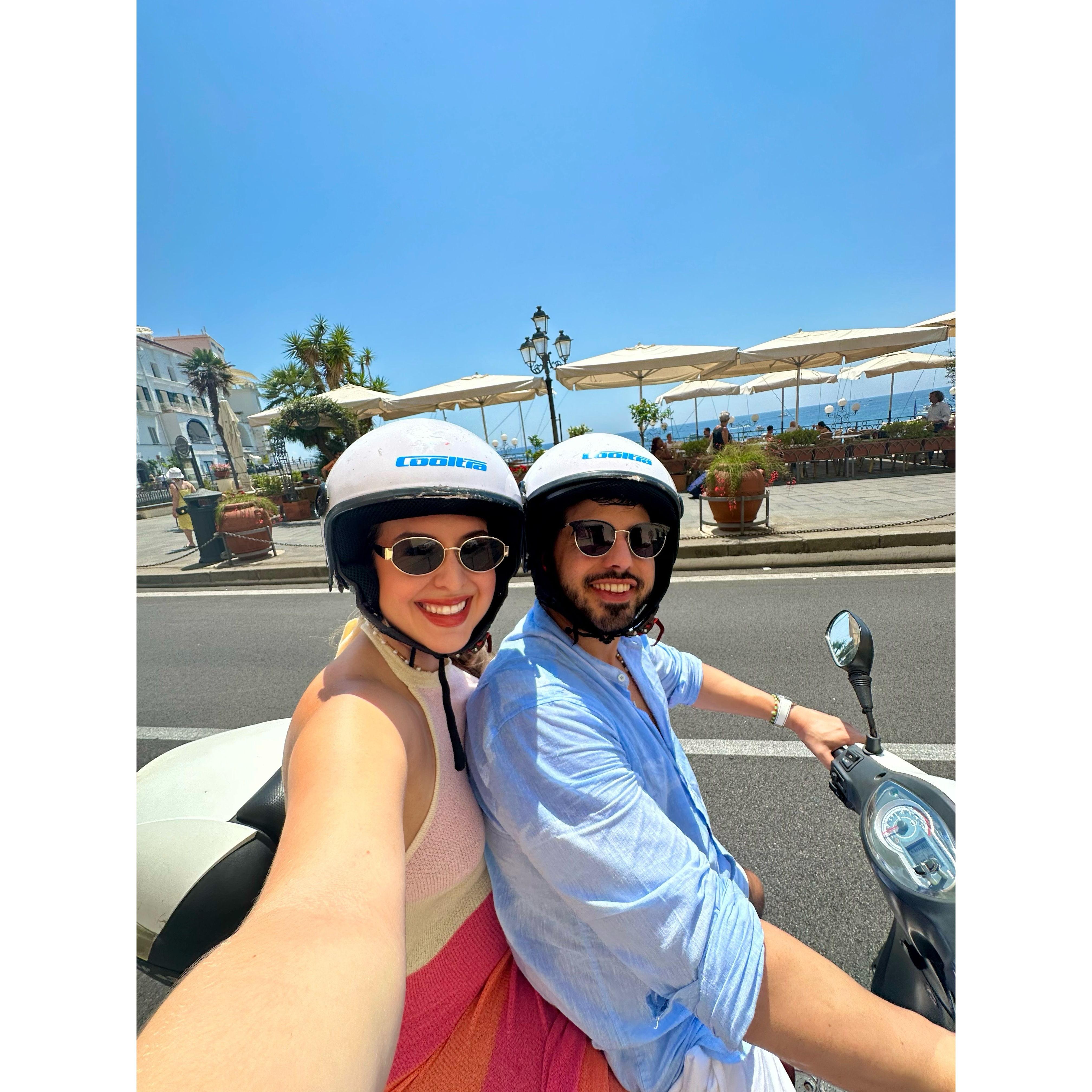 Our first Vespa ride!