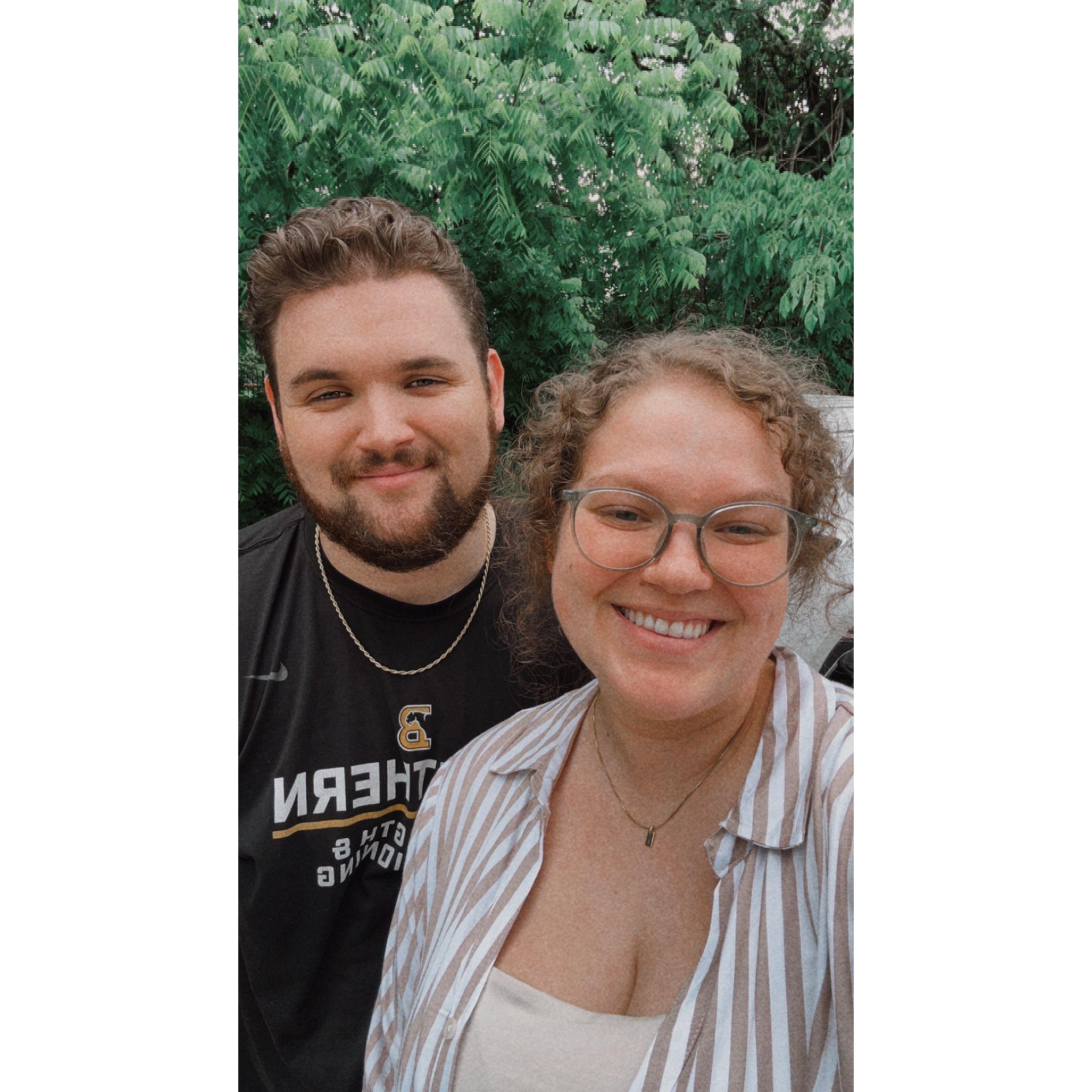 Enjoying Isaac's weekends home from college.