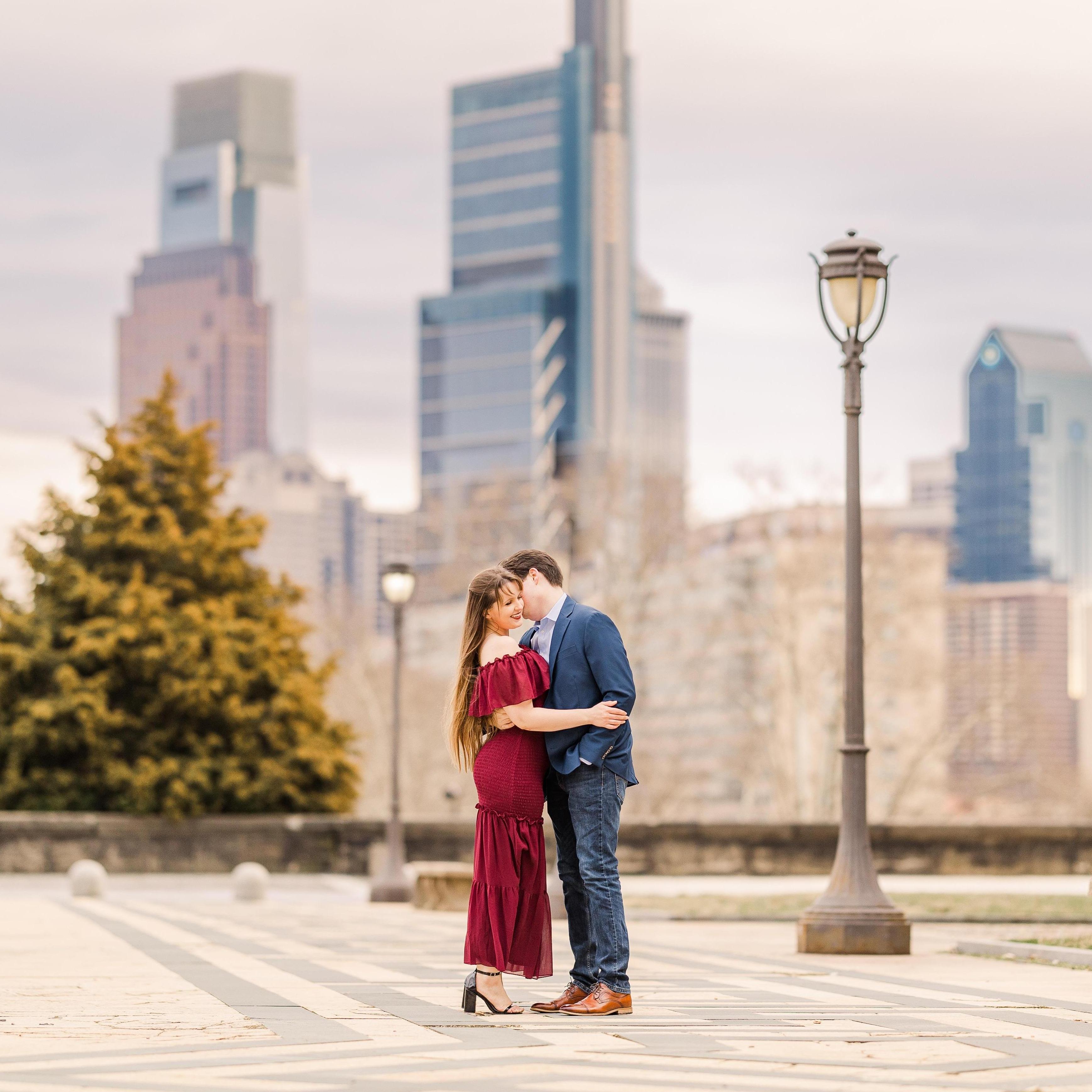 Engagement Photos at the Philadelphia Waterworks