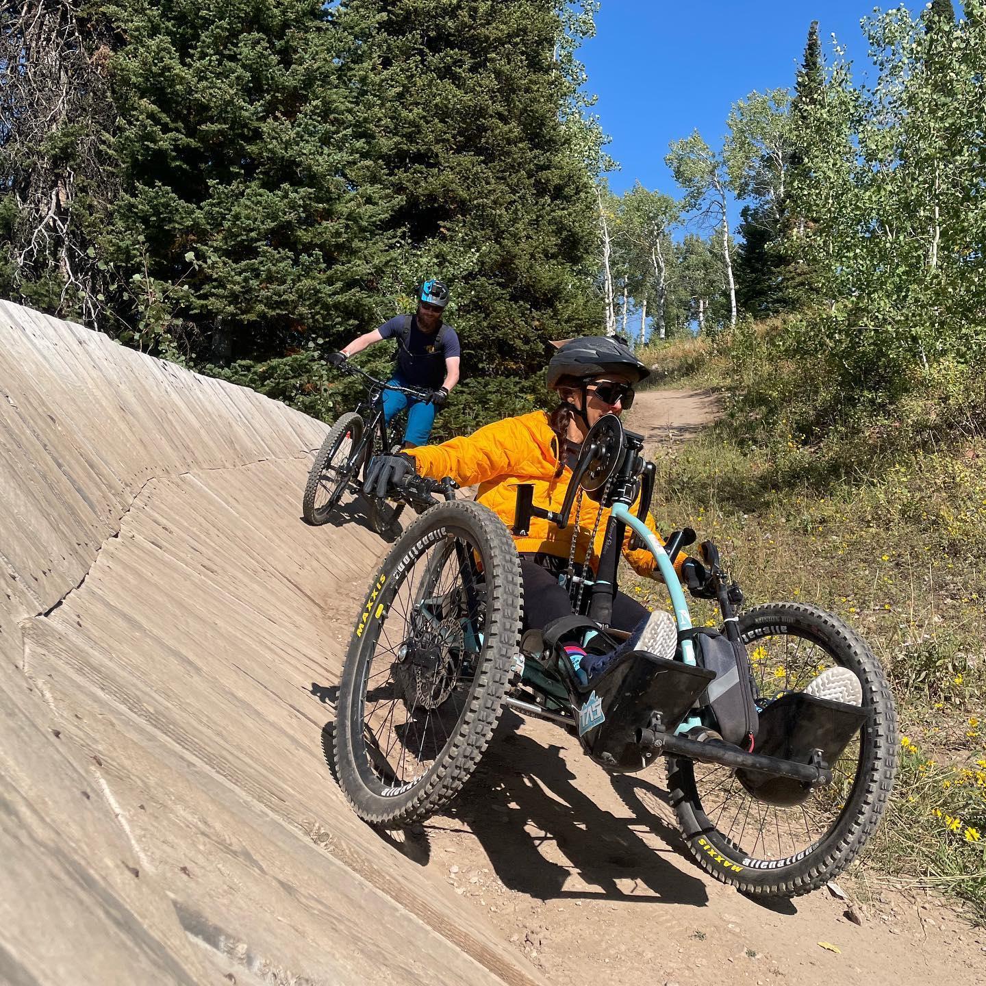 "We experienced Wydaho, (The Teton Bike Festival) in 2021 and had a blast riding bikes for 3 days at Grand Targhee resort with other adaptive humans!" - Kenz and Cade