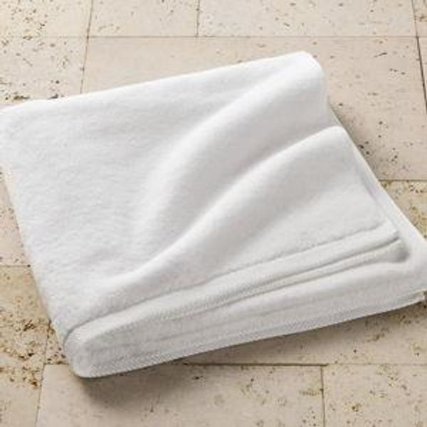 Organic Bath Sheet White - Casaluna™: Heavyweight Organic Cotton, Low Lint, Fade-Resistant, OEKO-TEX Certified