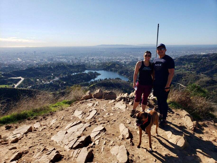 New Years Eve hike together in LA.